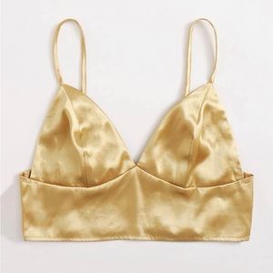 Gold crop top size medium, perfect for New Years!